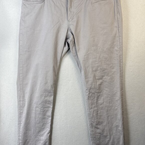 Theory Haydin Straight Slim Fit‎ Pants Mens Size 40x32 Gray Stretch Academia Lux - Picture 1 of 8